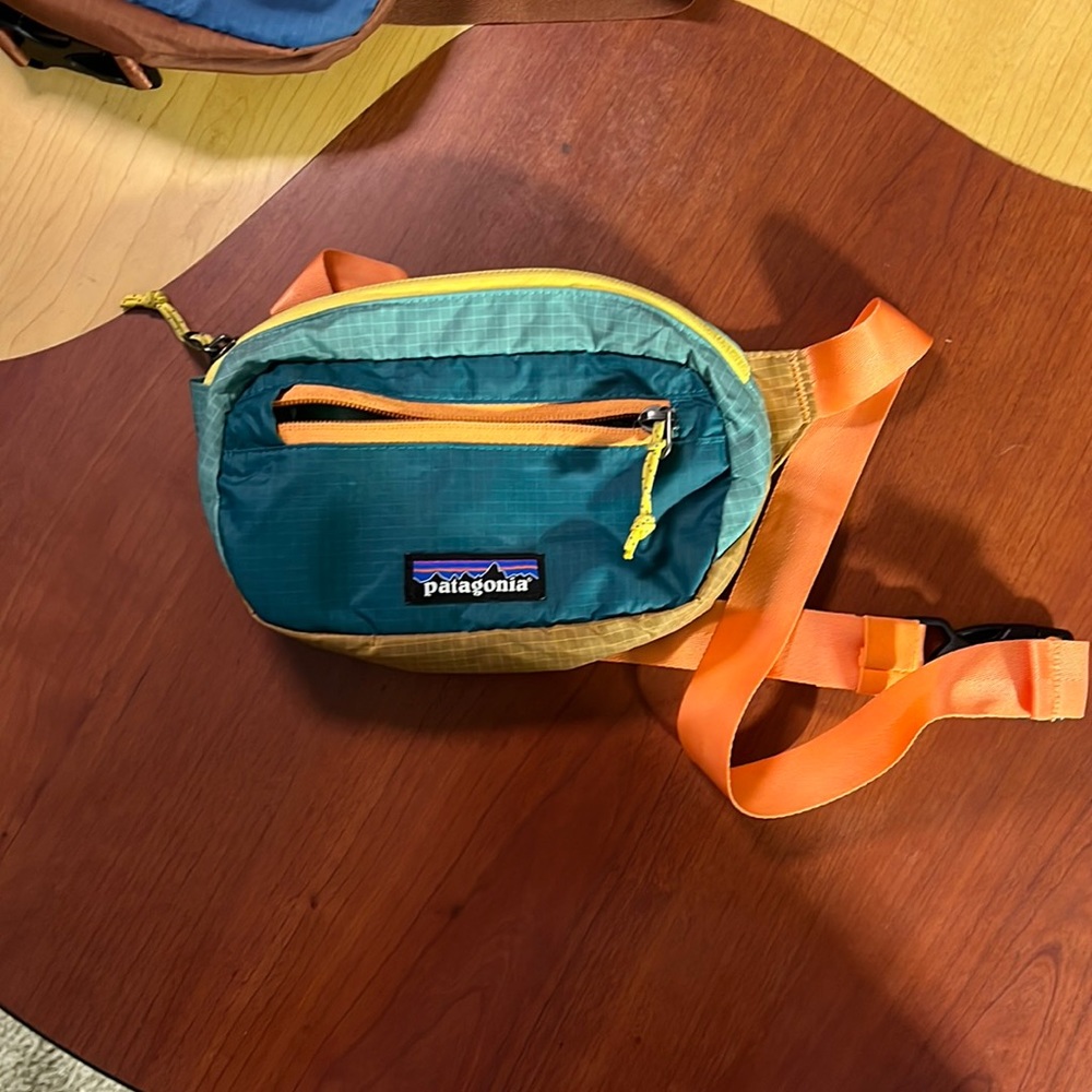 PATAGONIA FANNY PACK BUM BAG BELT BAG CROSSBODY SLING BLUE PINK YELLOW BROWN
